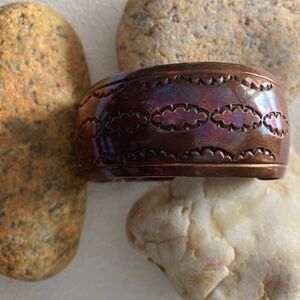“HOST PICK” Vintage Copper Cuff Bracelet Signed